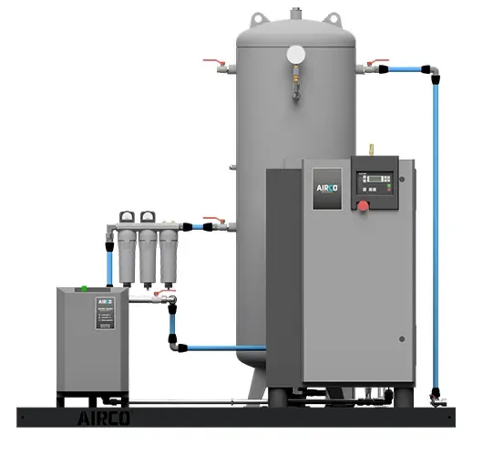 DLS 11-45 S Compressed air station - front view DLS 11-45 S Compressed air station - front view