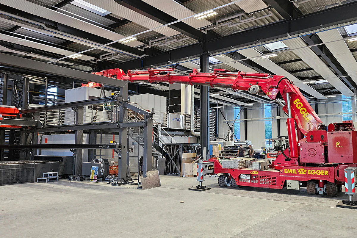 Positionierung der Anlage.