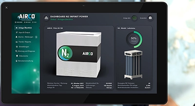 Stickstoffanlagen   effektiv Steuern   INFINIT Touch.