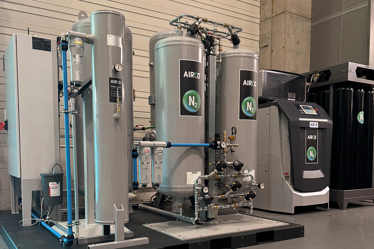 Stickstofferzeugung zur Forschung.