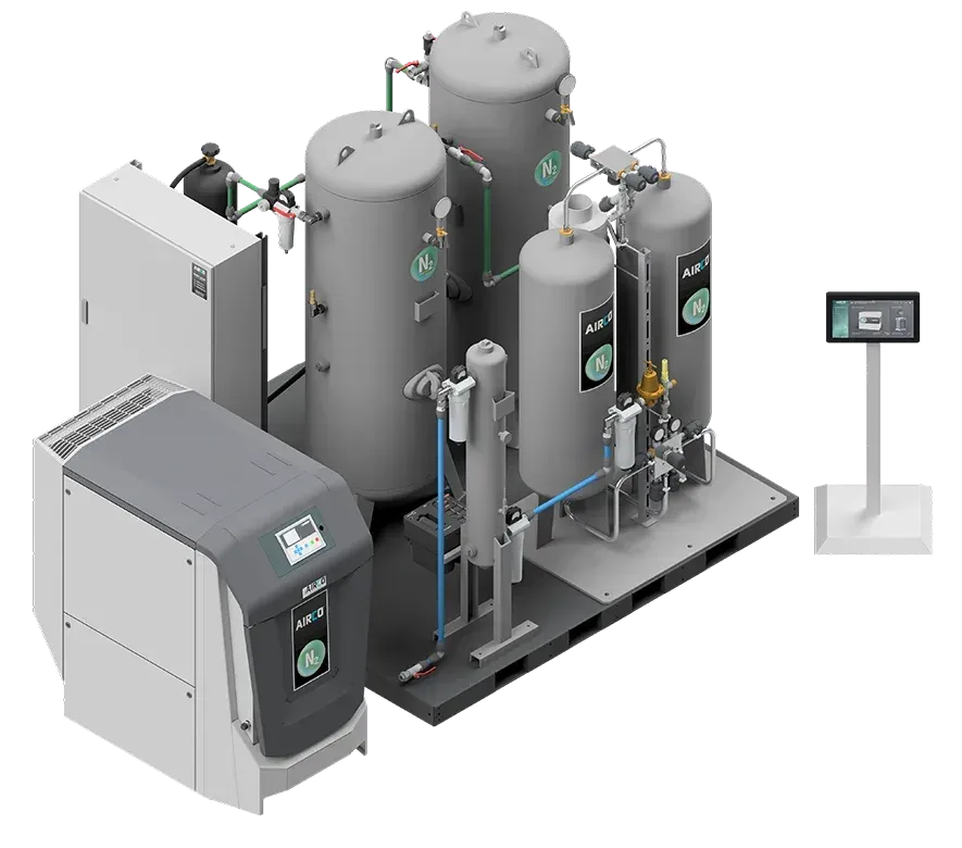 Nitrogen generator PSAL 38 Slim Line from AIRCO SYSTEMS Nitrogen generator PSAL 38 Slim Line from AIRCO SYSTEMS